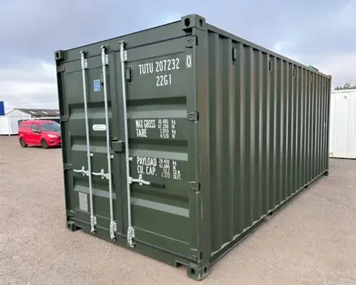 20Ft Shipping Container (One Trip) – Dark Green
