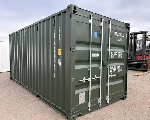 20Ft Shipping Container (One Trip) – Dark Green