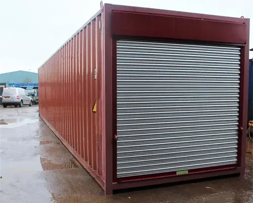 20ft Used Shipping Container With Roll-Up Door