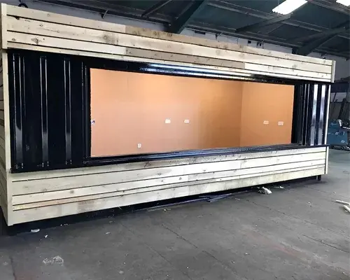 20ft x 8ft Cladded Food/Drink Outlet Shipping Container