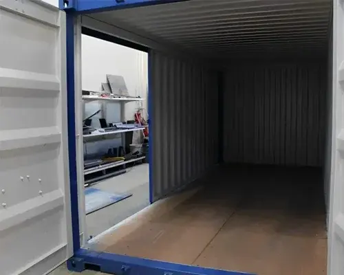 20ft x 8ft One-Trip High Cube Container (9′ 6″ high) Storage Sliding Door
