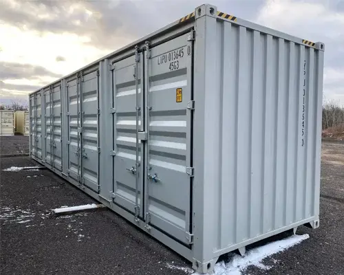 New 40ft One-Trip High Cube Shipping Container with 4 Side Doors