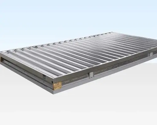 4M X 2.1M Flat Pack Container Store – Galvanized