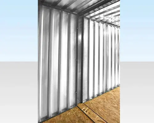 6M X 2.1M End Linked Flat Packed Container Bundle (Galvanized)