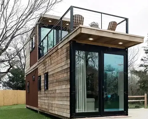 2 Story Shipping Container Home With Rooftop Dimensions