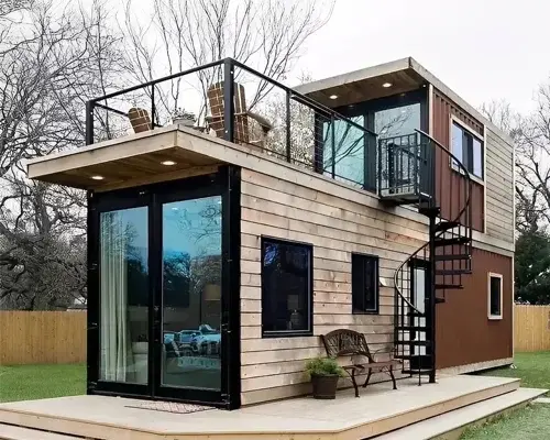 2 Story Shipping Container Home With Rooftop Dimensions