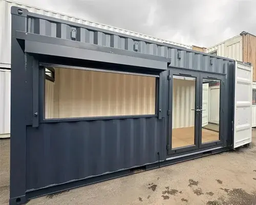 20ft x 8ft Custom Shipping Container Conversion – Portable Building v2