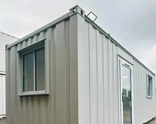 21ft x 8ft Custom Office Cabin – Refurbished Portable Building with A/C & Glazed Door