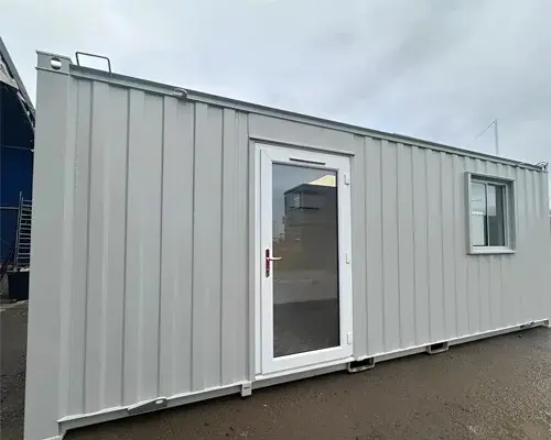 21ft x 8ft Custom Office Cabin – Refurbished Portable Building with A/C & Glazed Door